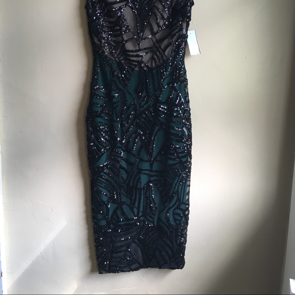 SEQUINED BODY-CON DRESS - Picture 2 of 6